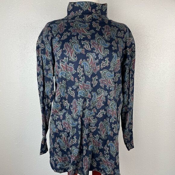 Laura Leigh Ltd. Sport Matching Paisley Turtle Neck and Casual Pants Size M EUC - Picture 1 of 10